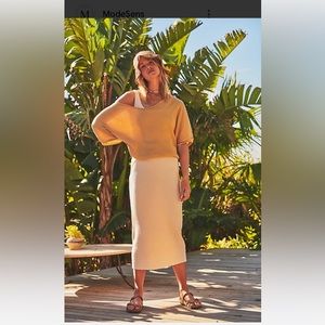 FP beach Blaine set dress two tone sepia